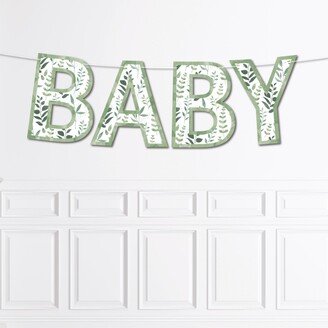 Big Dot Of Happiness Boho Botanical Baby ery Baby Shower Party - Outdoor Letter Banner