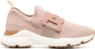 Chain-Embellished Woven Trainers