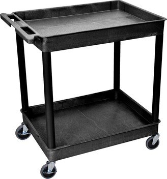 Black Large 3-Tub Utility Cart