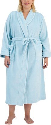 Plus Size Plush Knit Shine Robe, Created for Macy's