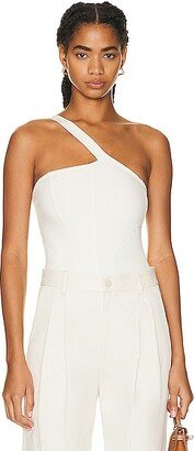 One Shoulder Bodysuit in Ivory