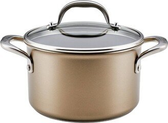 Ascend 4qt Hard Anodized Nonstick Saucepot with Lid Bronze