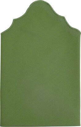 Km Home Collection Petal - Green Cotton Napkin Set Of 2