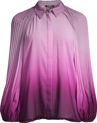 Julia Pleated Ombré Blouse