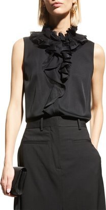 Amelia Sleeveless Ruffle Blouse