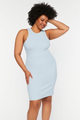 Plus Size Sleeveless Bodycon Mini Dress