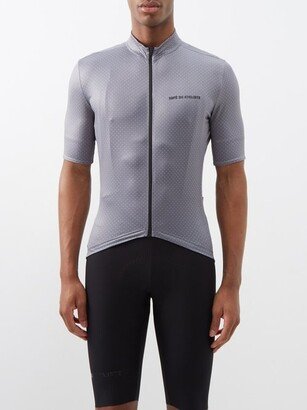 Fleurette High-neck Jersey Cycling Top