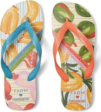 Top Farm Fruit Linen Flip Flop Sandal (Orange Citrus) Women's Shoes