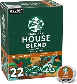 Medium Roast K-Cup Coffee Pods — House Blend for Keurig Brewers — 1 box (22 pods)