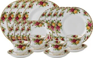 Old Country Roses 20-Piece Dinnerware Set, Service for 4