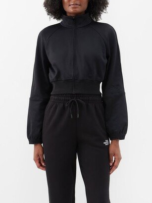 High-neck Cropped Track Jacket