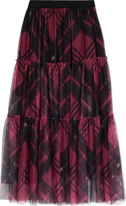 Long Skirt Burgundy-AA