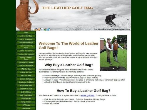 The Leather Golf Bag Promo Codes & Coupons