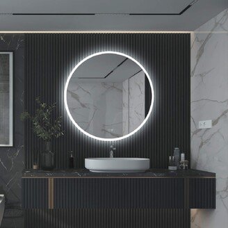 24-32 Round Frameless Anti-Fog LED Light Bathroom Vanity Mirror