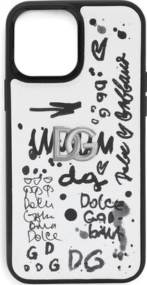 graffiti-print iPhone 13 Pro Max case