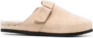 Suede Round-Toe Mules