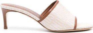 65mm Monogram-Pattern Slip-On Mules