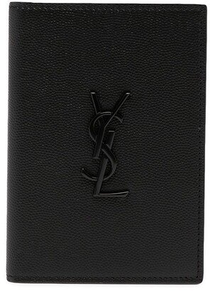 Monogram bi-fold passport case