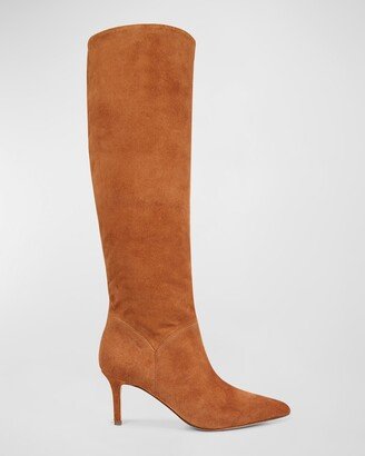 Lexington Suede Stiletto Knee Boots-AA