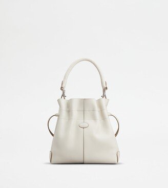 Di Bag Bucket Bag in Leather Mini with Drawstring-AA