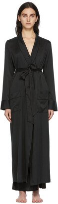 Black Silk Sleep Robe