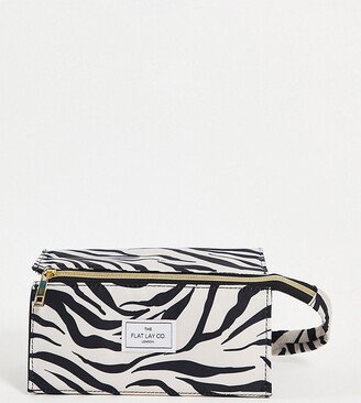 Flat Lay Company The Flat Lay Co. X ASOS Exclusive Open Flat Makeup Box - Zebra Print