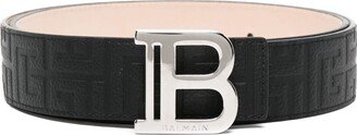 B-belt logo-plaque belt