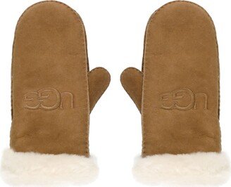 Shearling Embrochestnut Gloves-AA