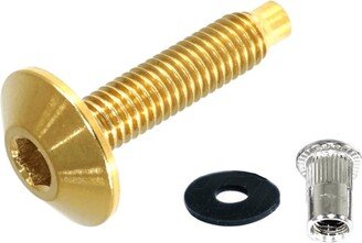 Zspec Low-Profile Body Kit Fastener, Mmm, Titanium with Rivet Nut, Sold Per Each