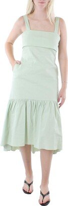 Womens Linen Long Midi Dress