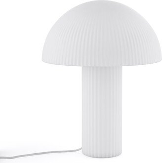 La Redoute Interieurs Loulou Striated Opaline Glass Table Lamp