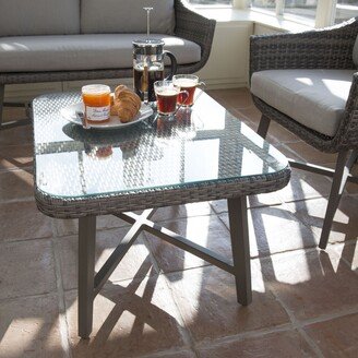 LaMode Small Rectangular Garden Coffee Table