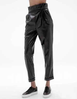 ONA by Yoon Chung Vegan Leather Pant In Black