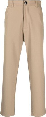 High-Waisted Chino Trousers