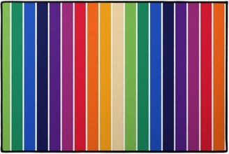 Door Mats: 70S Stripe - Multi Door Mat, Multicolor