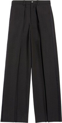 Pleated Wool Tailored Trousers-AA