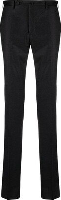 Pressed-Crease Virgin Wool Slim-Cut Trousers