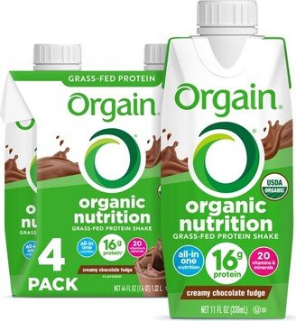 Orgain Nutritional Shake - Chocolate - 11 fl oz/4pk