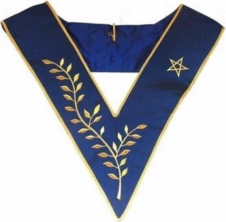 Masonic Officer's Collar - Aasr Thrice Powerful Master Hand Embroidery