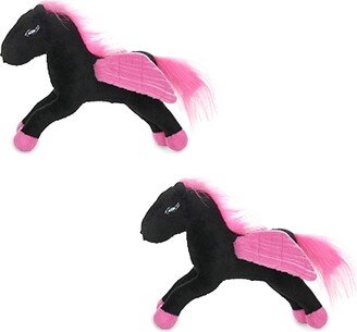 Mighty Jr Liar Pegasus Black Pink, 2-Pack Dog Toys