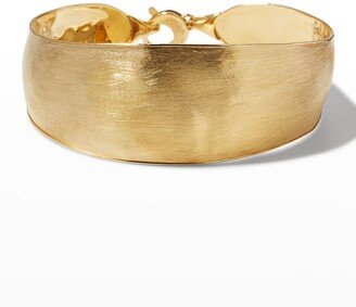 18K Lunaria Yellow Gold Bangle Bracelet