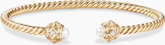 Renaissance Color Bracelet in 18K Yellow Gold with Pearls and Diamonds Women's Size Large