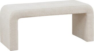 Steve 42 Wide Fabric Boucle Waterfall Bench