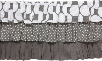 MixNMatch Gray Dots 3 layer Crib/Toddler ruffles/skirt