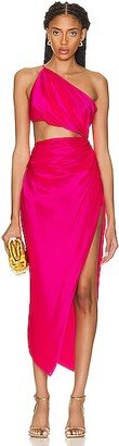 for FWRD One Shoulder Cut Out Dress in Pink