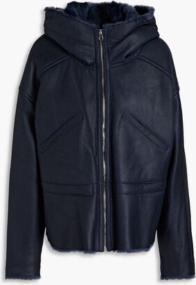 Shearling hooded jacket