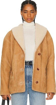 Tatoosh Shearling Coat in Cognac