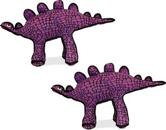 Tuffy Dinosaur Stegosaurus, 2-Pack Dog Toys