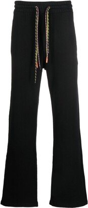 Wide-Leg Organic-Cotton Track Pants