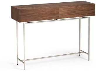 Oreko 2-drawer Walnut Console Table